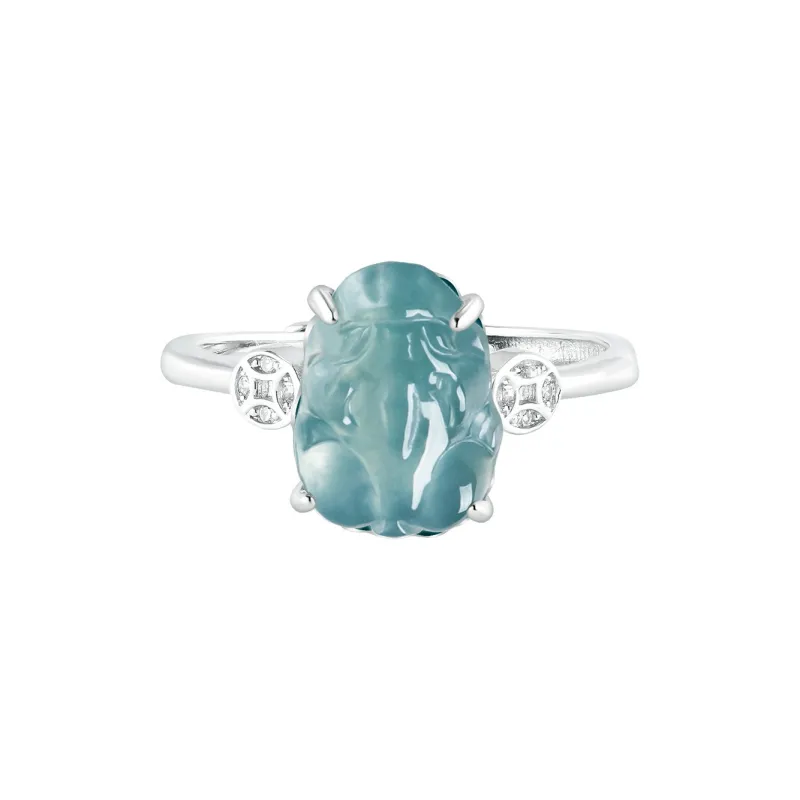 Jade Is Boundless Ice Type Jadeite Rings Unisex-3
