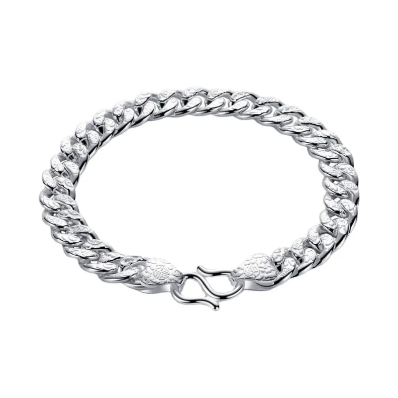 Happy Tide S999 Silver Bracelets Men's Silver-0