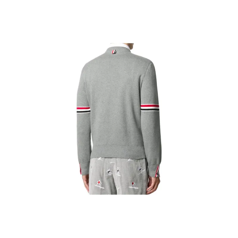 THOM BROWNE Rwb Striped Crewneck Sweatshirt-3