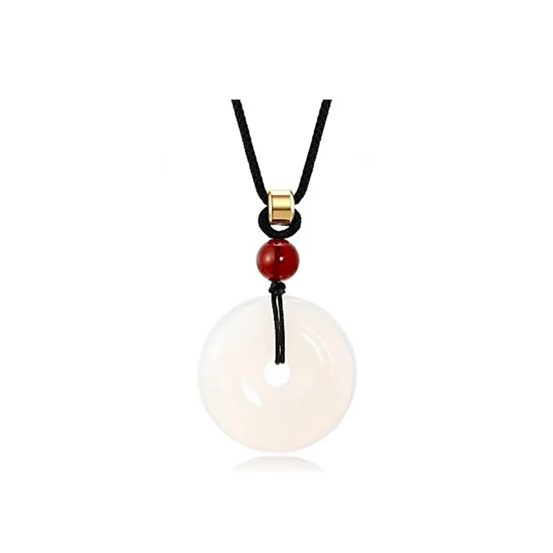 Oriental Jade Chalcedony Necklaces Unisex-0