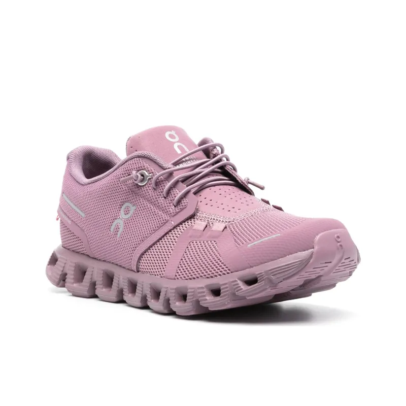 On Cloud 5 Anti Slip Wear Resistant Low Top Casual Running Shoes Women's Light Purple-2