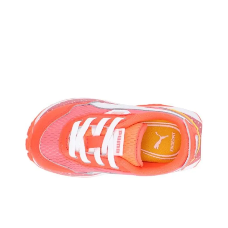 PUMA Cruise Rider Slip-Resistant Breathable Low-Top Kids' Running Shoes Pink Orange Teenagers-2