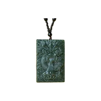 Jing Ruyu Hetian Jade Necklaces Green Jade Unisex