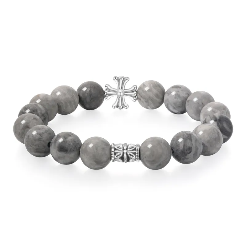 MURSTER Copper Synthetic White Turquoise Bracelets Unisex-5