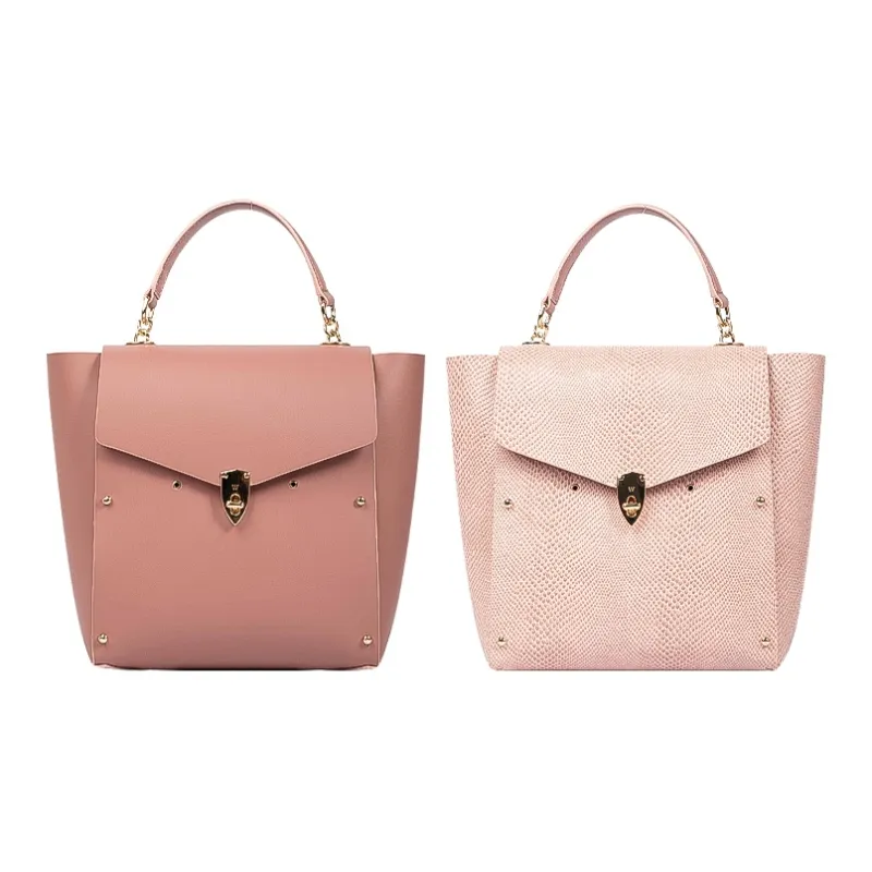 WANACCESSORY Cow Leather Bucket Bag Large Size Women's Multicolor-7