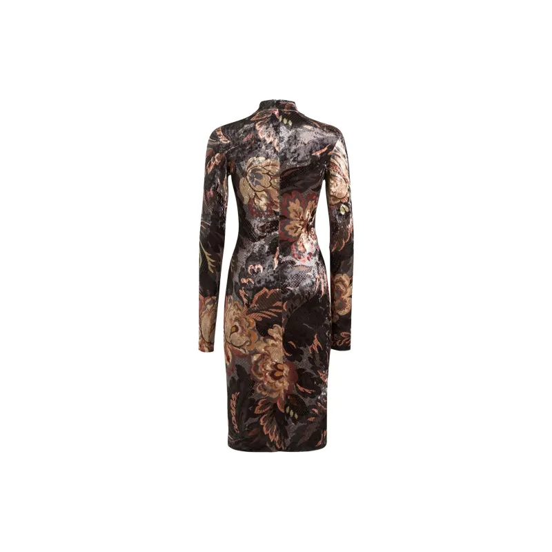 ETRO Printed Chenille Midi Dress-1