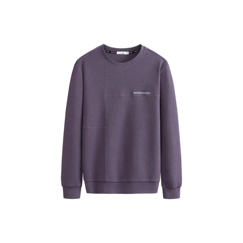 Dance With Wolves Sweatshirt Men's Purple-0
