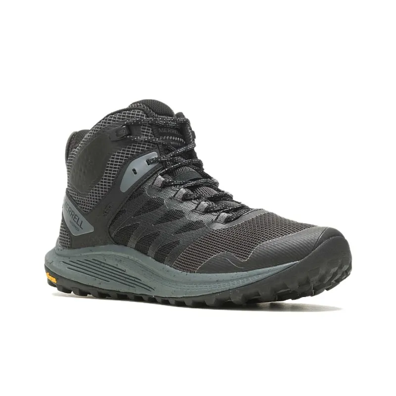 MERRELL Nova 3 Anti-Slip Wear-Resistant Mid-Top Trail Running Running Shoes Men's Black-2