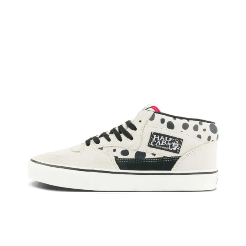 Vans Anti Slip Wear Resistant Mid Top Skateboard Shoes Unisex White-0
