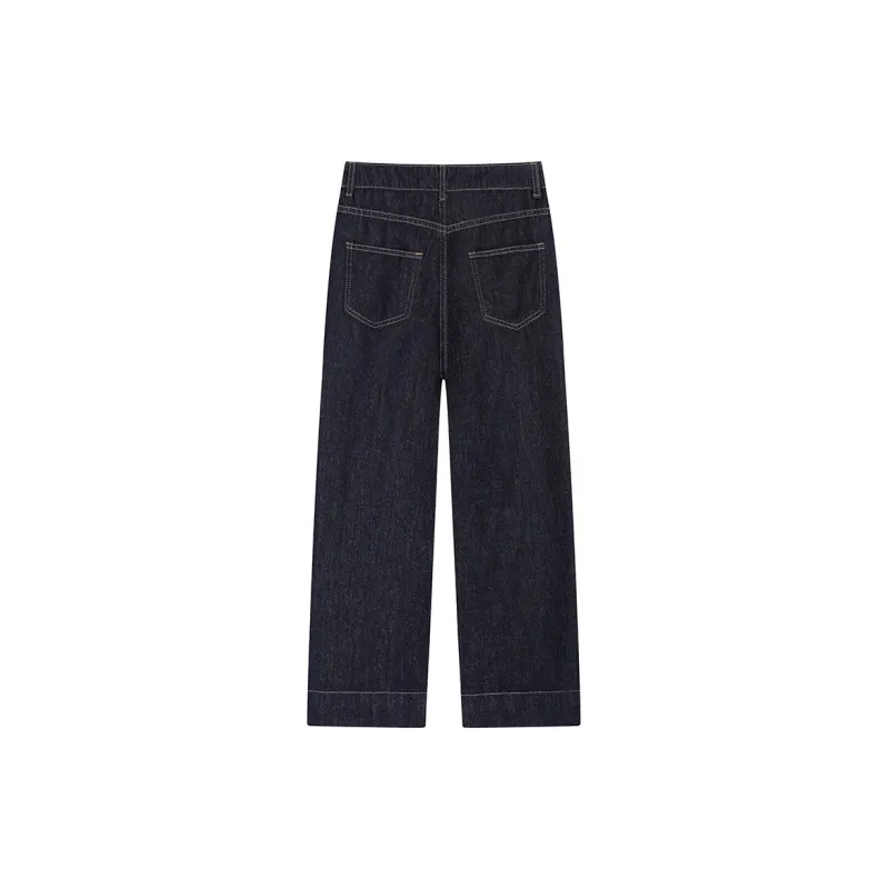 ETSE Jeans Women's Denim Blue Ankle Length-1