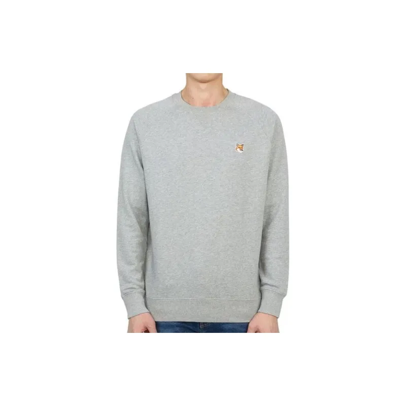 Maison Kitsune Grey Fox Head Sweater-4