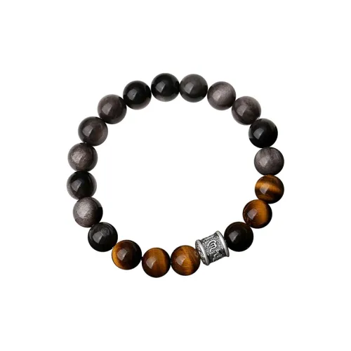 QIANCHANG Obsidian Bracelets Men's