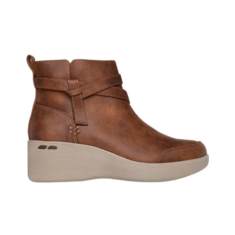 Skechers Pier Lite Ankle Boots Women's Brown-1