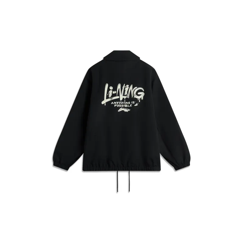 LiNing Sports Fashion Collection Trench Coat Men's Black-1