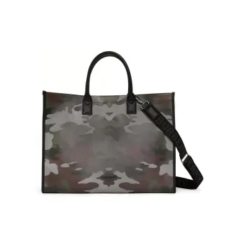 Burberry Canvas Tote Bag Shopping Bag Handbag Regular Men's Camouflage