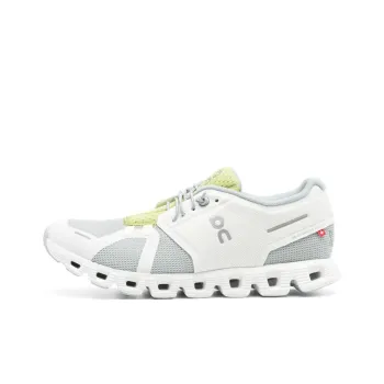 On Cloud 5 Push Anti Slip Wear Resistant Low Top Casual Running Shoes Women's Gray White