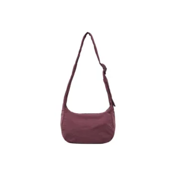 COS Nylon Saddle Bag, Shoulder Bag, Crossbody Bag Men's Burgundy