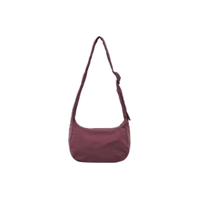 COS Nylon Saddle Bag, Shoulder Bag, Crossbody Bag Men's Burgundy-0