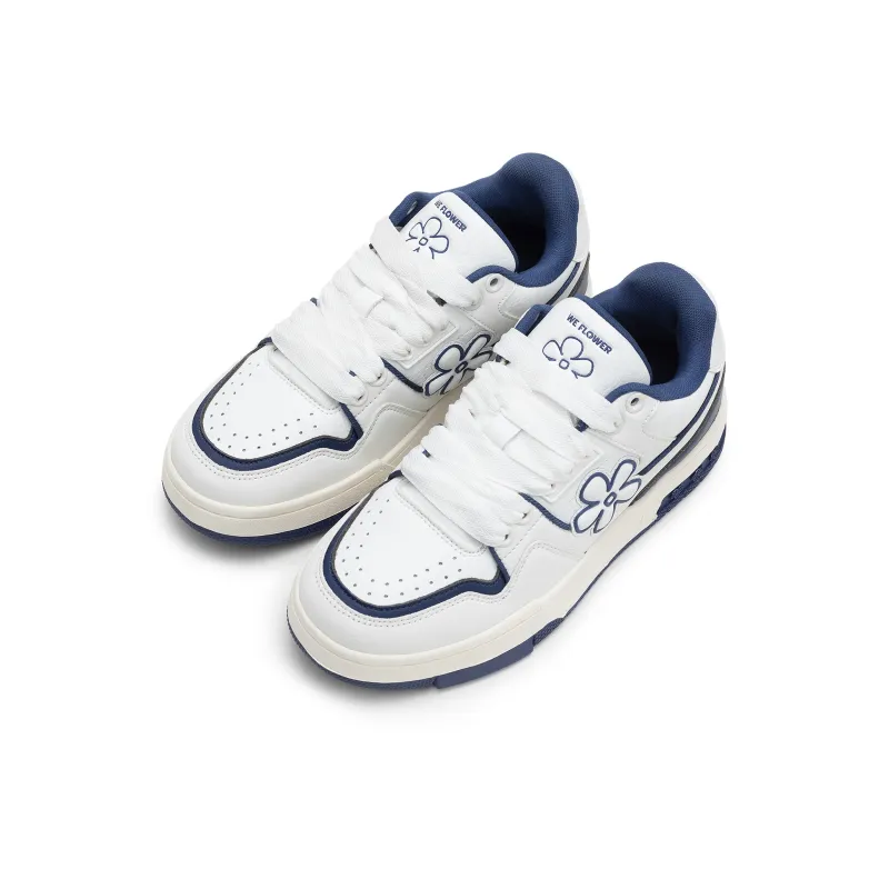 WE FLOWER Little Flower Shoes X Artist Collaboration Collection Low Top Summer Skateboard Shoes Unisex American Blue-2