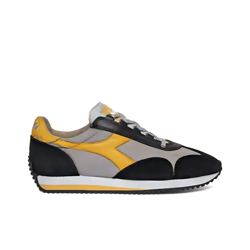 Diadora Heritage Casual Shoes Men's Gray Yellow-2