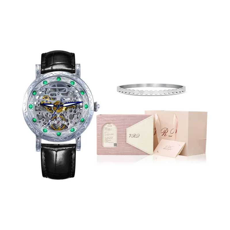 VRQ Faith Series Automatic Mechanical Movement Watch Women's Watch Cut-Out Dial-6