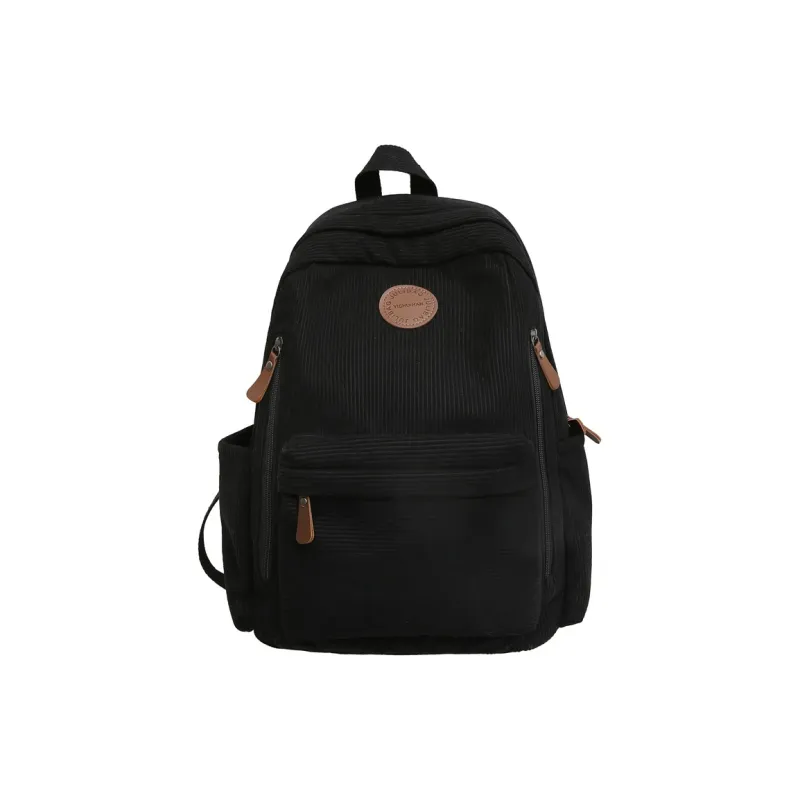 Barang Bear Corduroy Backpack Unisex White/Green/Khaki/Gray/Black-7