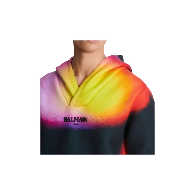 BALMAIN Ibby Njoya Print Hoodie-6
