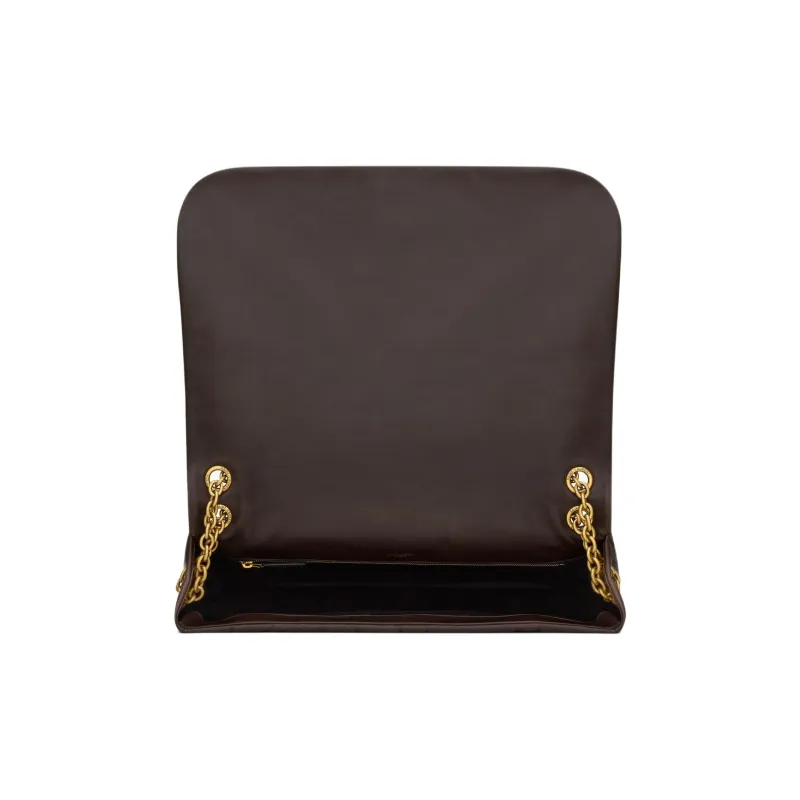 SAINT LAURENT Lambskin Shoulder Bag, Crossbody Bag, Handbag Women's Dark Umber-5