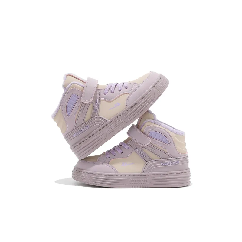 Warrior Anti Slip Wear Resistant Breathable Warm High Top Kids Lifestyle Shoes Kids'-3