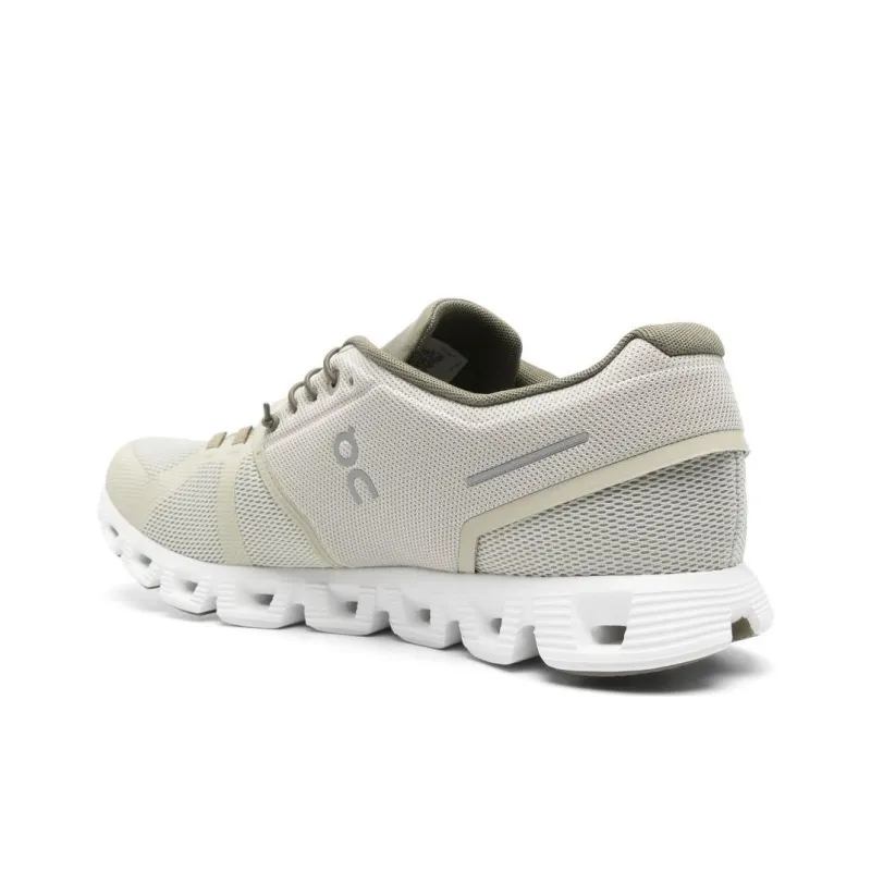 On Cloud 5 Anti Slip Wear Resistant Low Top Casual Running Shoes Men's Gray Green-3