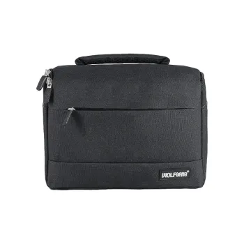 WOLFGANG Micro SLR Camera Bag DF026 Waterproof Canvas Oil Skin Bag Compatible With Canon, Nikon, Etc.