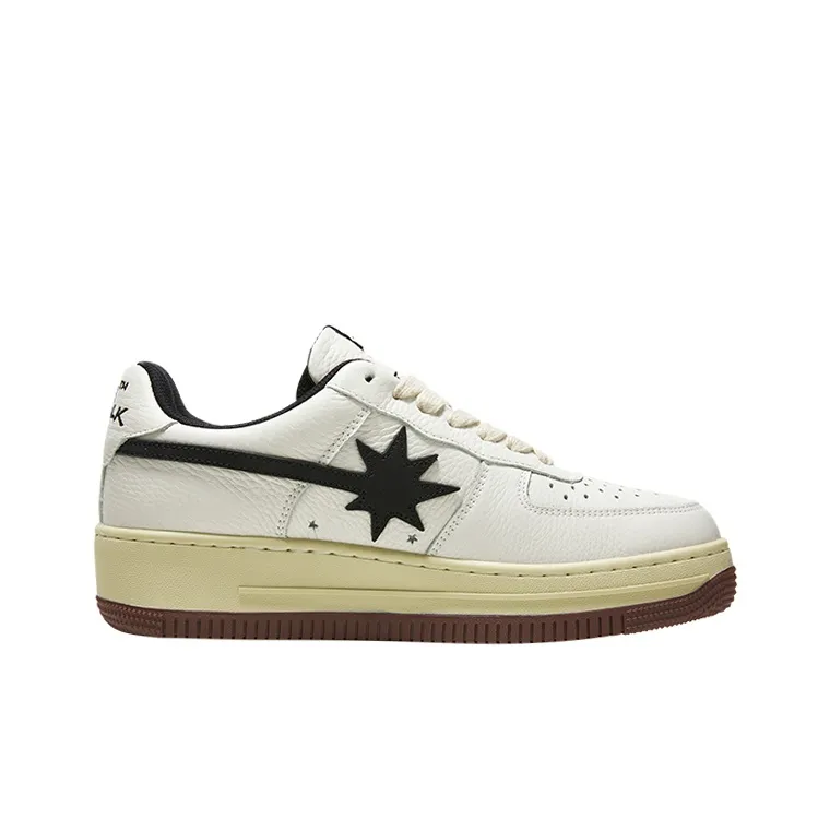 Starwalk Soldier Anti Slip And Wear Resistant Breathable Low Top Skateboard Shoes Unisex White Black Brown-7