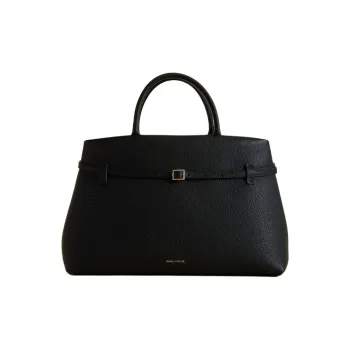 Manu Atelier Calfskin Handbag Women's Black