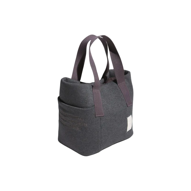 Adidas Cotton Tote Bag Shopping Bag Handbag Unisex Charcoal-1
