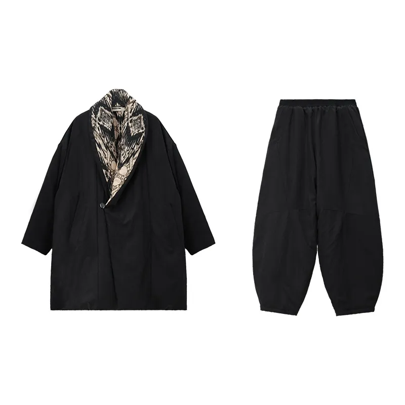 CICADAHOME Border God Pajama Set Unisex Black-0