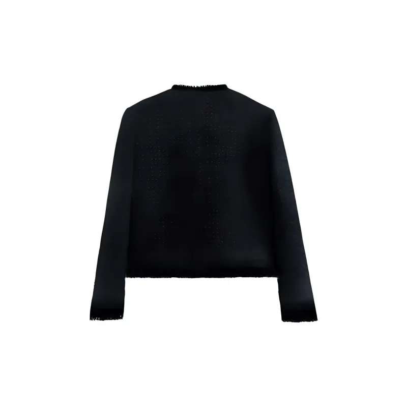 JOSR Velvet feel Coat Women's Black-1