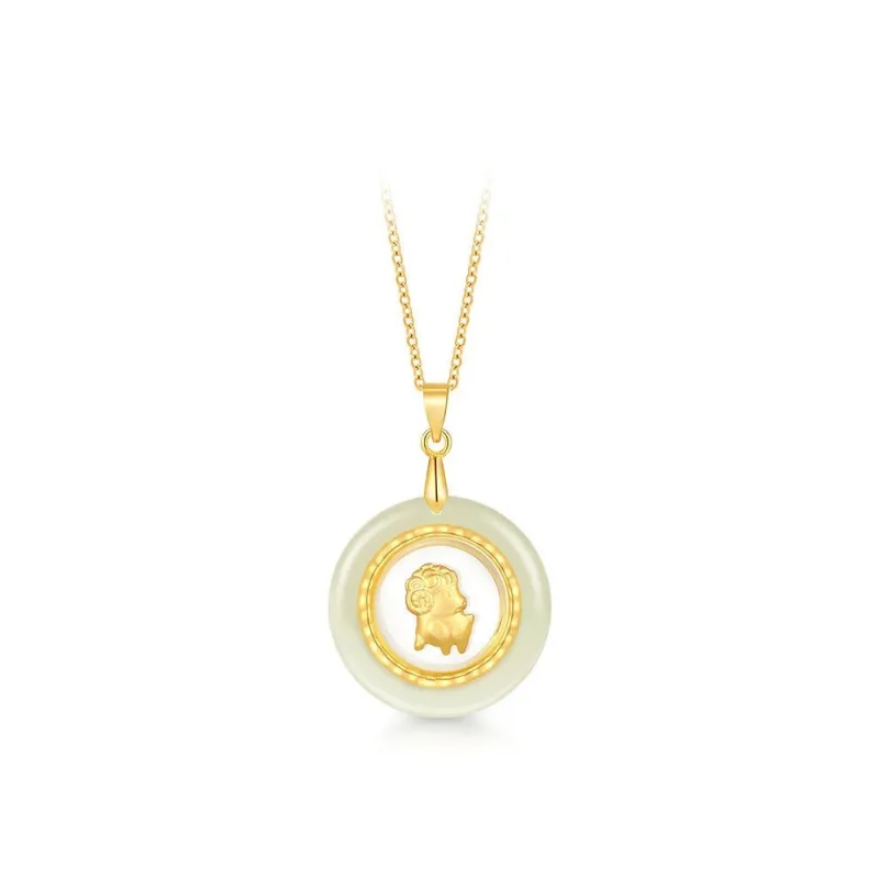 Zhou Jifeng Necklaces Green Jade Women's-11