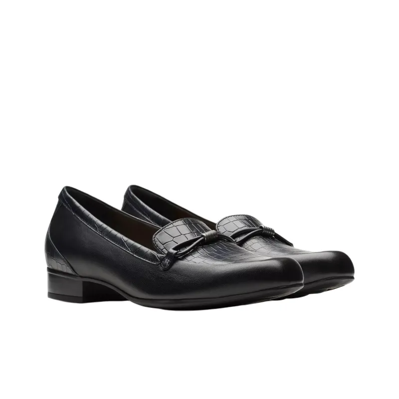 Clarks Juliet Shine Loafers 2.5cm Women's Black-2