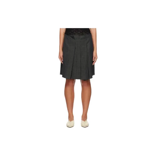 SONG FOR THE MUTE Casual Short Skirts Women's Dark Gray