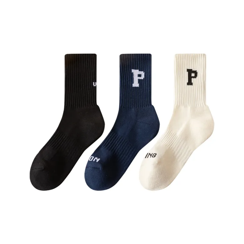 MIIOW Trend Party Series Mid Calf Socks Unisex 3 Pack-4