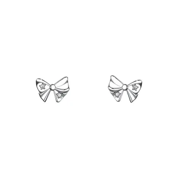 HMZ S999 Fine Silver Stud Earrings Women's