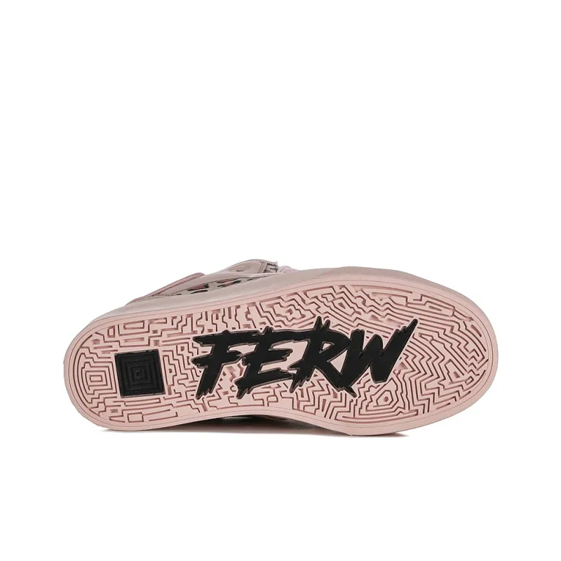 FERW Cream Leopard Treasure Coverage Anti Slip And Wear Resistant Breathable Low Top Skateboard Shoes Unisex Pink-5