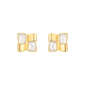 BABYBEI 925 Sterling Silver Mother Of Pearl Stud Earrings Women's