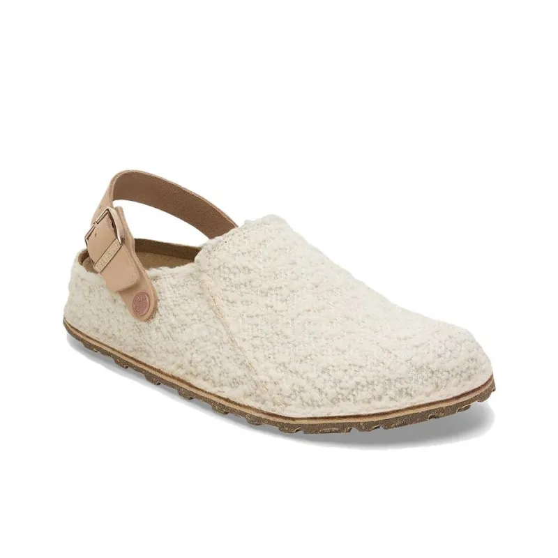 Birkenstock Rubber Sole Slip Resistant Wrap toe Slippers Unisex Beige Regular-2