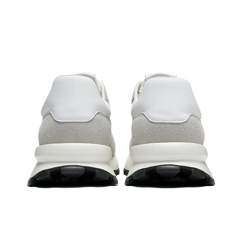 HLA Casual Shoes Men Low Top White Gray/Sand-3