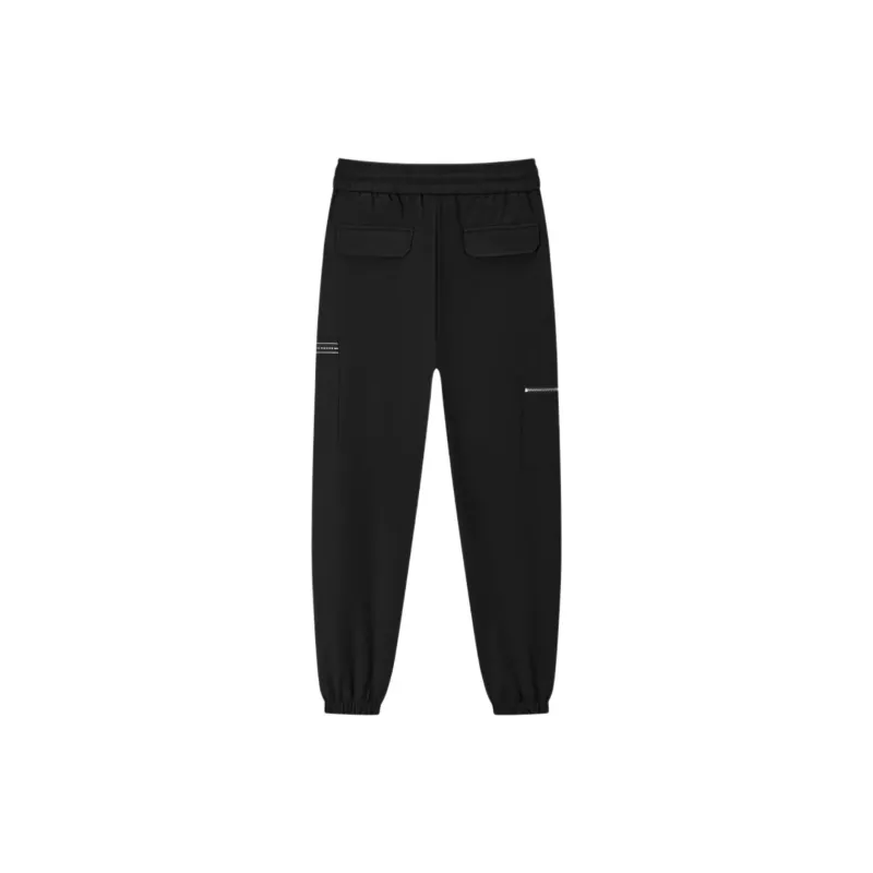 JOHN RICHMOND FW24 Knitted Sports Pants Men's Black-1