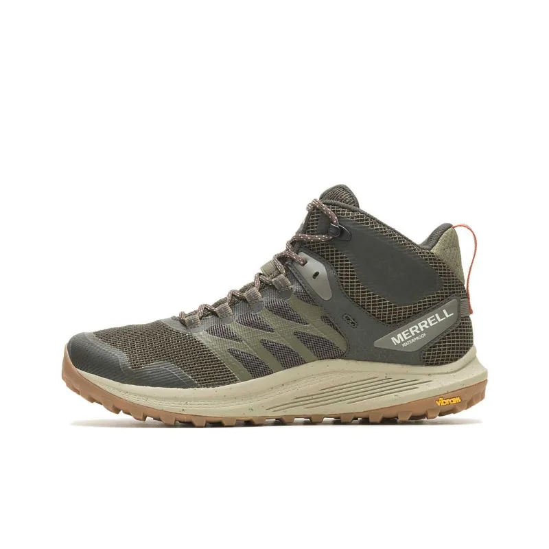 MERRELL Nova 3 Anti-Slip Wear-Resistant Mid-Top Trail Running Running Shoes Men's Olive-0