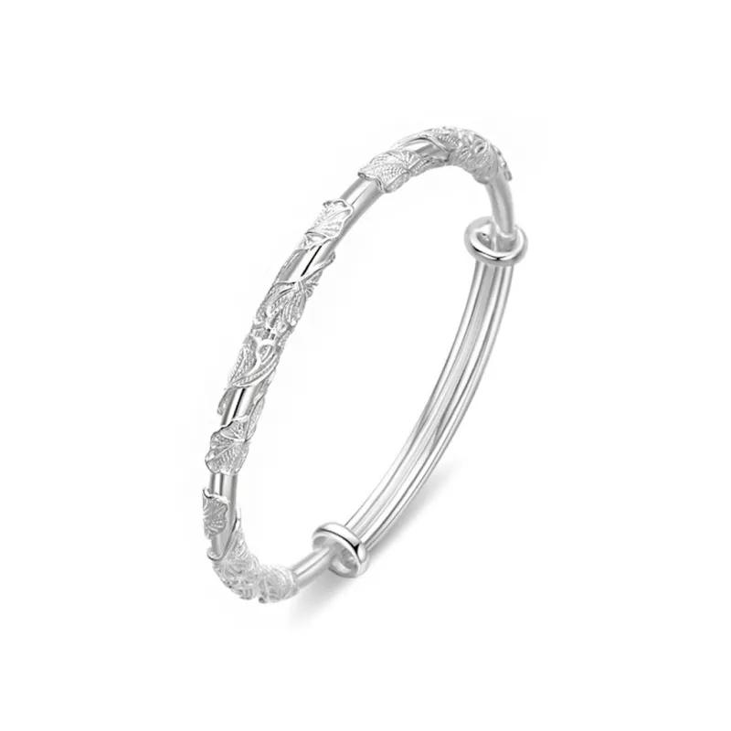 Phoenix Temple Jewelry 999 Fine Silver Sterling Silver Bracelets Women's-15