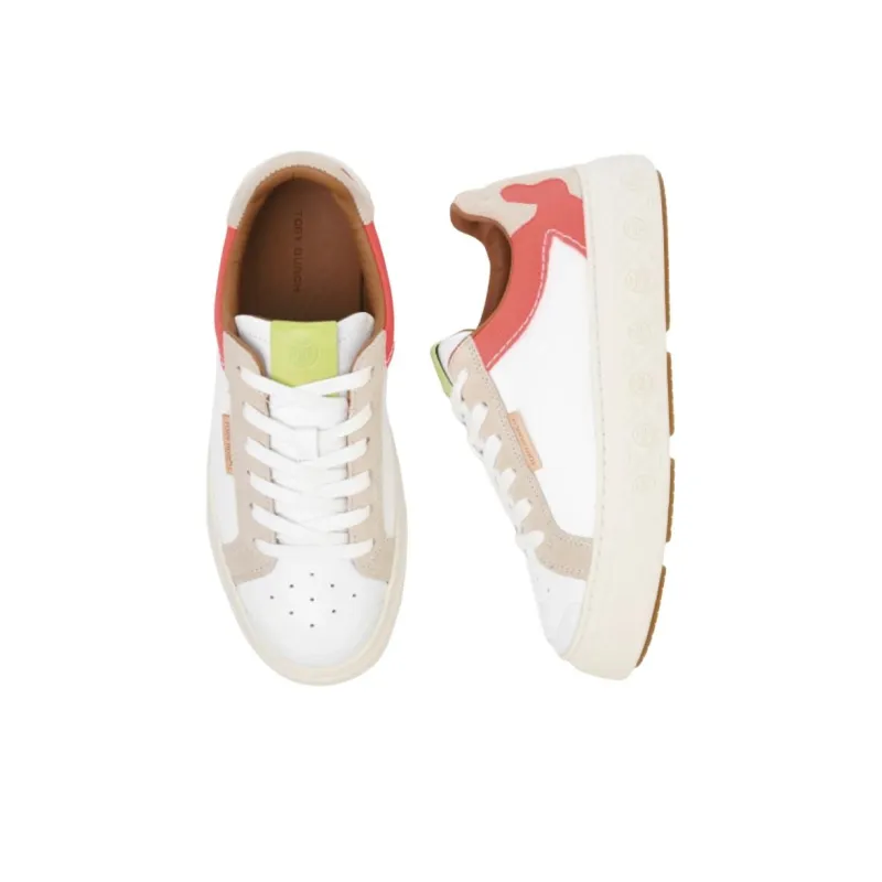 TORY BURCH Low-Top Skateboard Shoes Women's Cream White-3