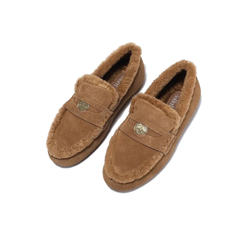 BELLALILY Loafers Women's Caramel, Khaki-3